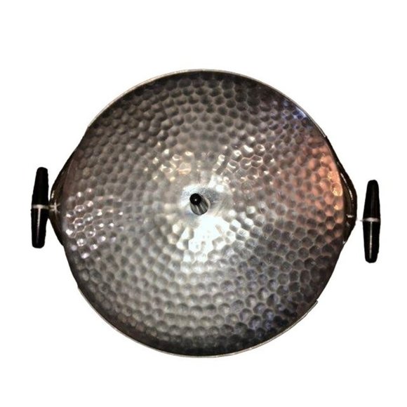 Vintage Hammered Casserole Covered Dish Used MCM - Picture 2 of 12